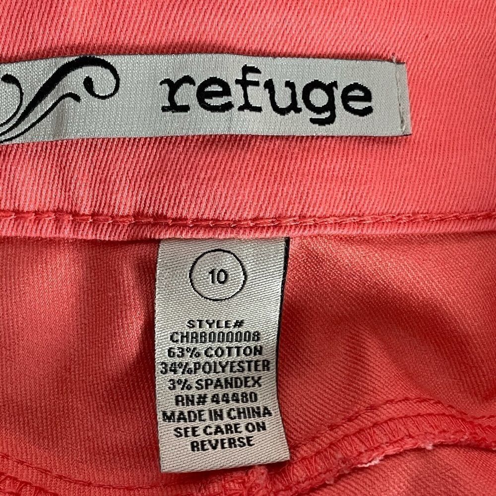 Refuge Light Weight Skinny Jeans Coral Size 10 - Picture 4 of 4